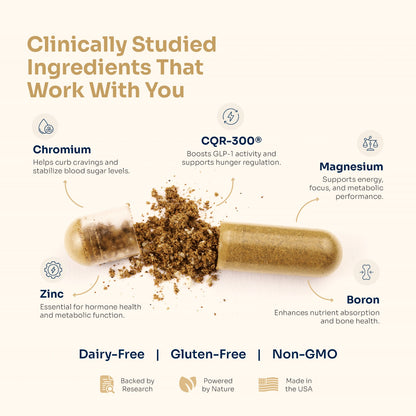GLP-1 Supplement - Hunger & Metabolism Booster (30 Day Supply)
